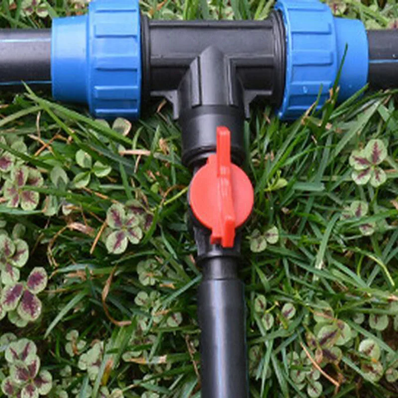 5Pcs Plastic 16mm Diameter Irrigation Water Hose Valve Switch Home