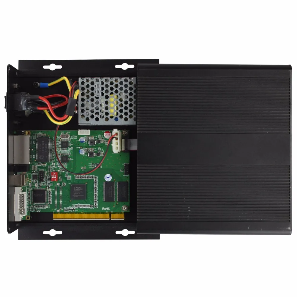 Enviando Caixa externa com Cartão Enviando Linsn TS802D Portátil Fácil de operar Full Color LED AMS-LCB300