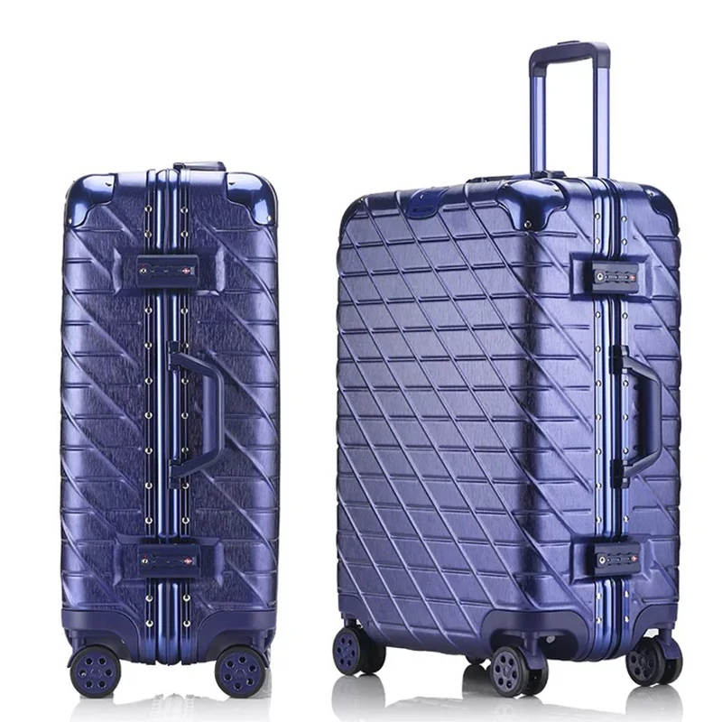 Модный ABS+ PC алюминиевый каркас TSA багаж на колёсиках для мужчин и женщин ретро чемодан с колесиками 2" 24" 2" 29" дюймов