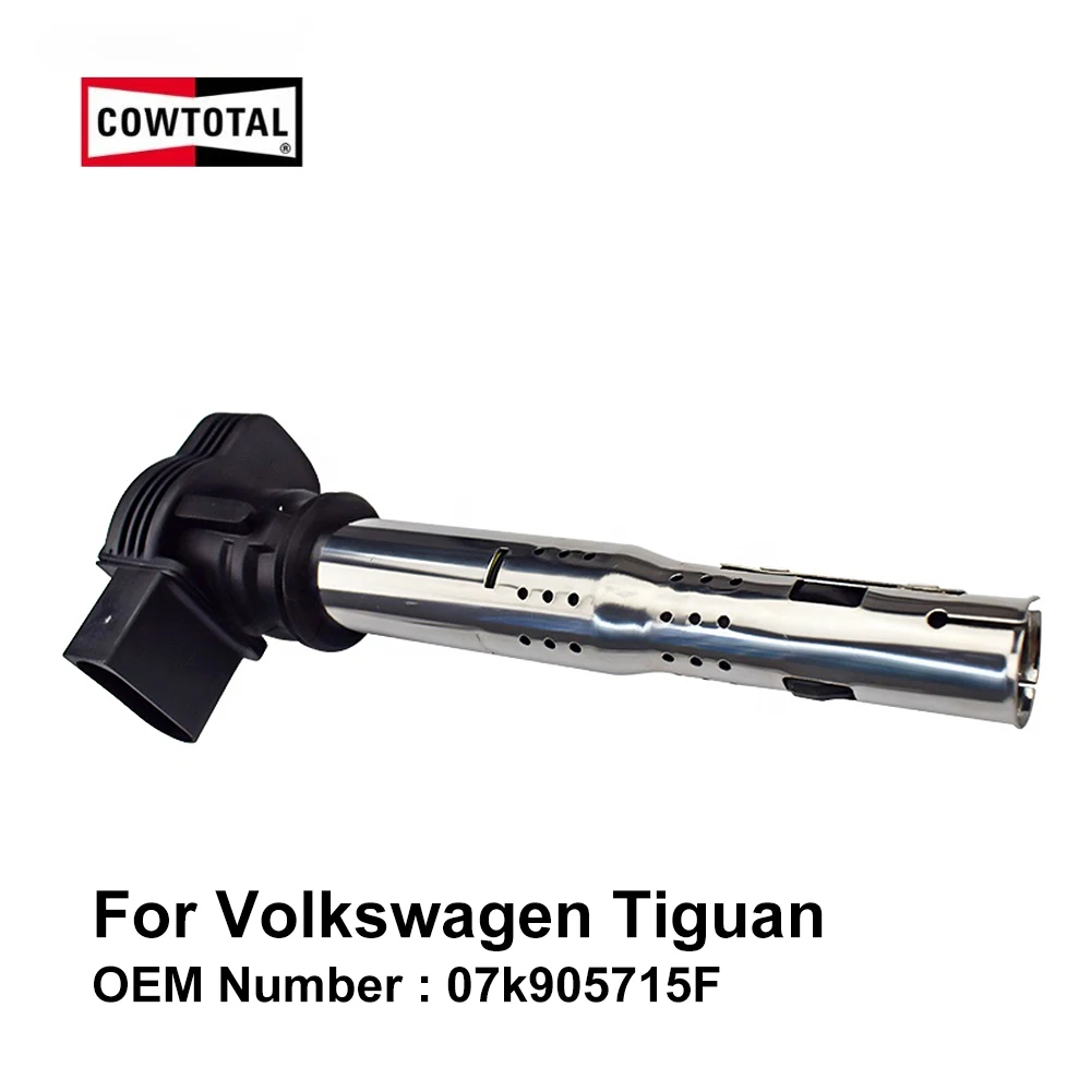 

COWTOTAL Ignition Coil for Volkswagen Tiguan Engine Code CCZ CAW 2.0T OEM 07k905715F ( Pack of 4 )