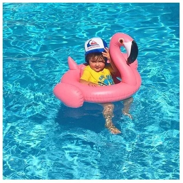 Розовое золото Фламинго Детские ездить по плаванию кольцо 2018 новые Для летних вечеринок водные надувные игрушки Лебедь бассейна для детей