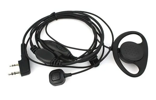 

BRAND NEW 2 PIN EARPIECE FINGER PTT MIC MICROPHONE FOR BAOFENG PUXING RADIOS