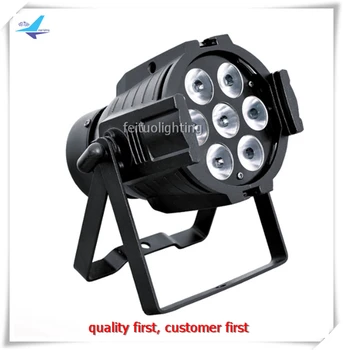

Free shipping 12 pieces 7x18w mini led pars RGBWA UV 6in1 dj lighting dmx par