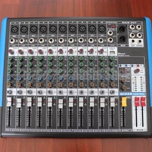 Xgwth звук микшерный пульт с USB Bluetooth запись+ 48 В Phantom мощность мониторы пути цифровой эффект 12 канальный микшерный пульт