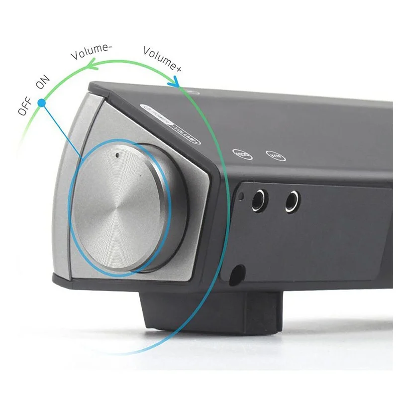 Мода сильный супер бас звук бар ТВ Беспроводной Bluetooth динамик домашний ТВ кинотеатр звуковая панель с сабвуфером(черный
