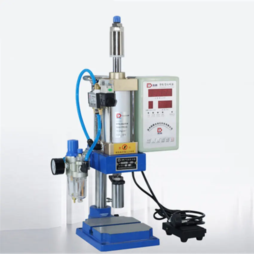 B 220V DT-63 Bench Pedal Pneumatic Press Small Adjustable Mechanical Press Pneumatic Machinery Punching Printing Machine 110V/220V - Цвет: B 220V