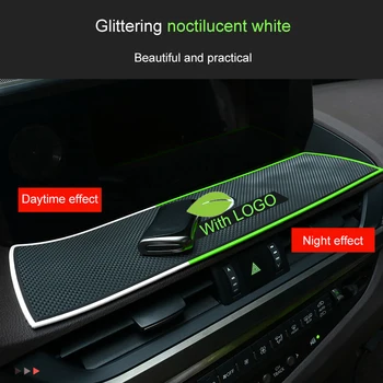 

QHCP Latex Non-slip Door Slot Pad Gate Groove Mat Anti-slip Storage Cup Holder Pads For Lexus ES200 260F 300H 2018 Car-styling