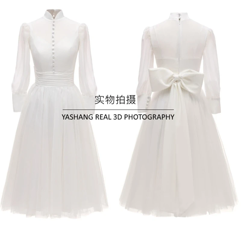 

long sleeve white beautiful lady cheap elegant chiffon evening dresses long