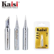 kaisi Luxury Quality 900M-T Lead Free Soldering Iron Head Solder Tip Welding Head Soldering Tools for 936 Soldering Rework internal heating soldering iron welding head iron tip long service life cycle durable welding angle tip