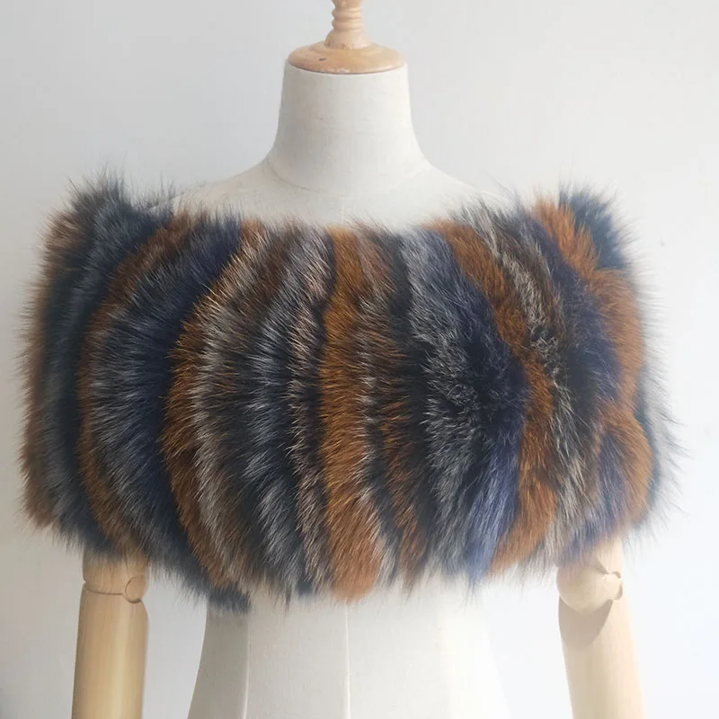 

Real Fox Fur Poncho Women For 2019 Winter Fashion Genuine Luxury Ladies Fur Shawl Russia Spring Ponchos Warm Neck Scarves
