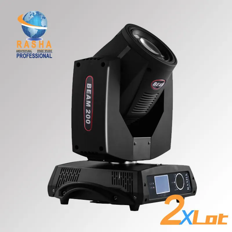 

2X LOT CE Approved High Quality 200W 5R sharpy 20Channel Moving Head Beam With Touch Screen LCD Display,Stage Moving Head Light