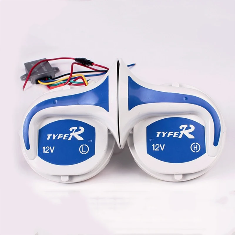 

1 Pair 12v 110db high quality electric snail car horn Claxonmagic 8 Sounds Car Truck Vehicle Horns motorcycle horn Free shipping
