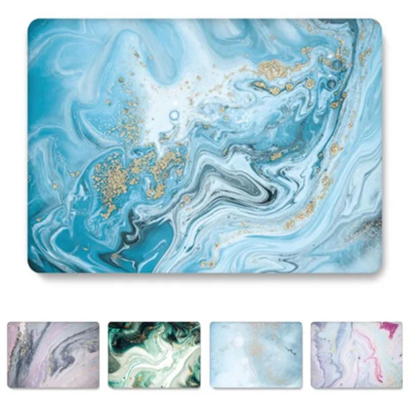 

Marble Case for MacBook Air 13 11 Pro 13.3 15 Retina Touch Bar Matte Transparent Cover for Mac book 15.4 Glitter Marble Case