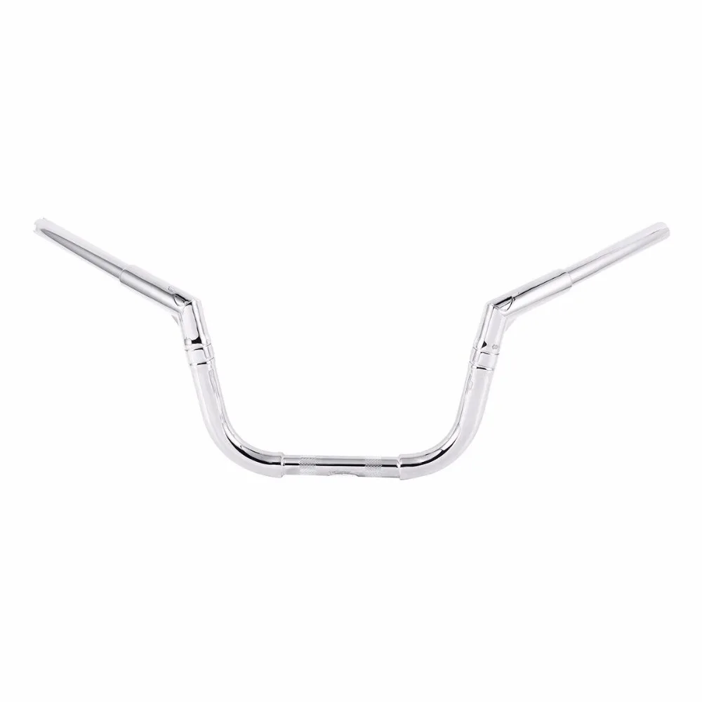 Мотоциклетный хромированный руль 8 дюймов Rise 1 1/4 дюйма для Harley Dyna Wide Glide 1999 2017 Street