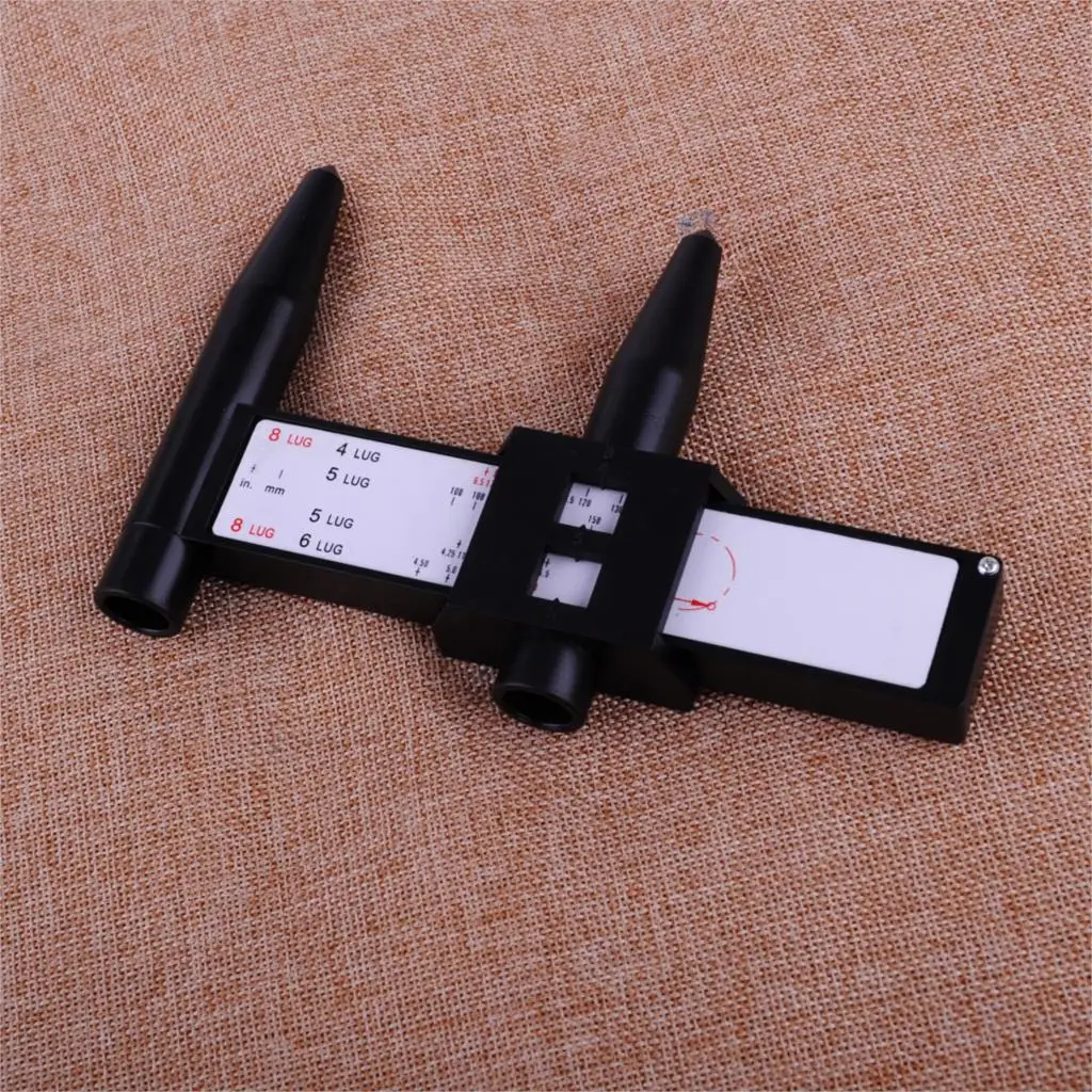 

CITALL 4 5 6 8 Lug Wheel Tire Rims Bolts Ruler Pattern Gauge PCD Scale Measuring Holes Precise Tool
