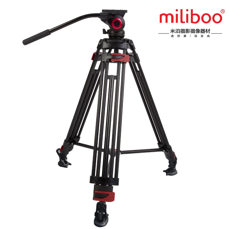 Miliboo IronTower MTT603A 10KG weight load Aluminum Alloy professional video Tripod stand with head MYT802 and 75mm ball