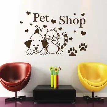 

Wall Decal Pet Grooming Salon Decor Dog Cat Decal Home Art Sticker Vinyl