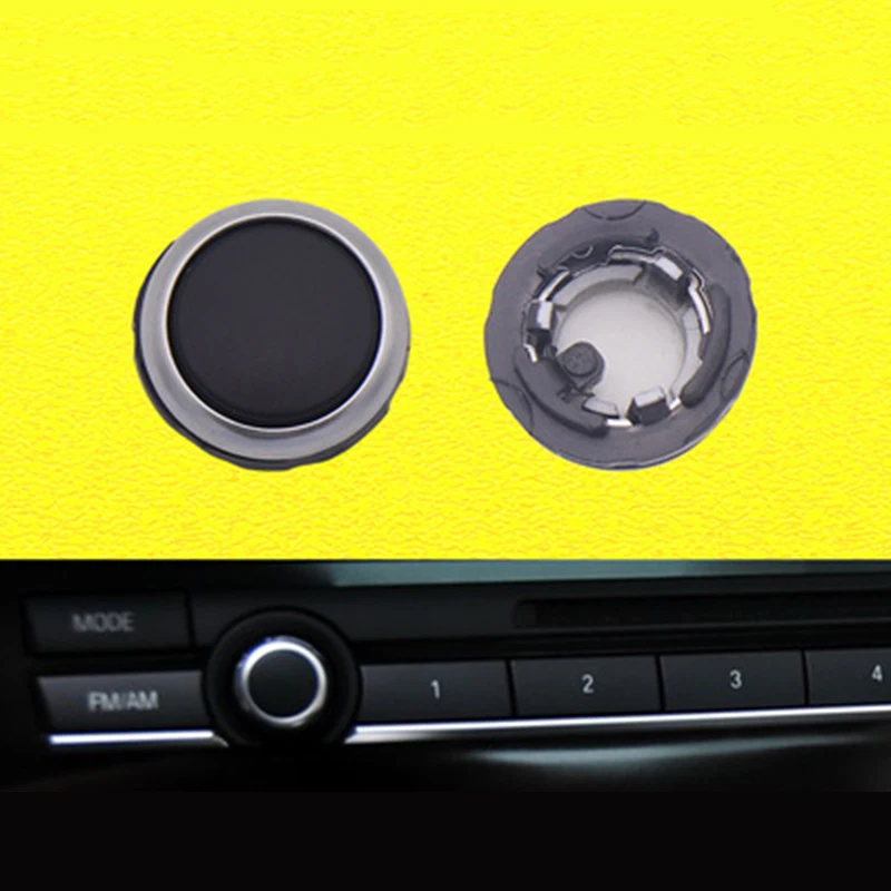

Interior Radio Anti Scratch For BMW 5 Series F10/F18 Volume Knob Cover ABS+PC Switch Replacement Parts Accessories
