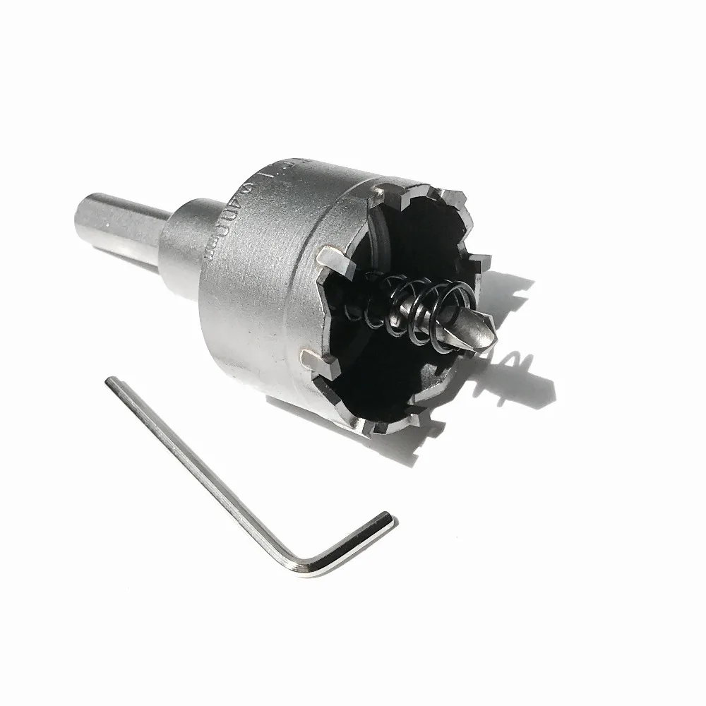 1PC diameter 24 60mm range TCT steel hole saw core bit for steel iron