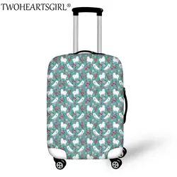 Twoheartsgirl самоед печатает дорожная Чемодан чемодан защитная крышка для Trunk Case дорожные чемодан охватывает относятся к 18 ~ 30 дюймов