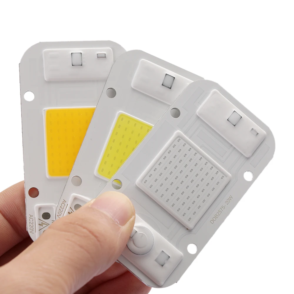 COB SMD прожектор AC 220 В DOB чип для светодиодной лампы Smart IC Beans 20 Вт 30 50