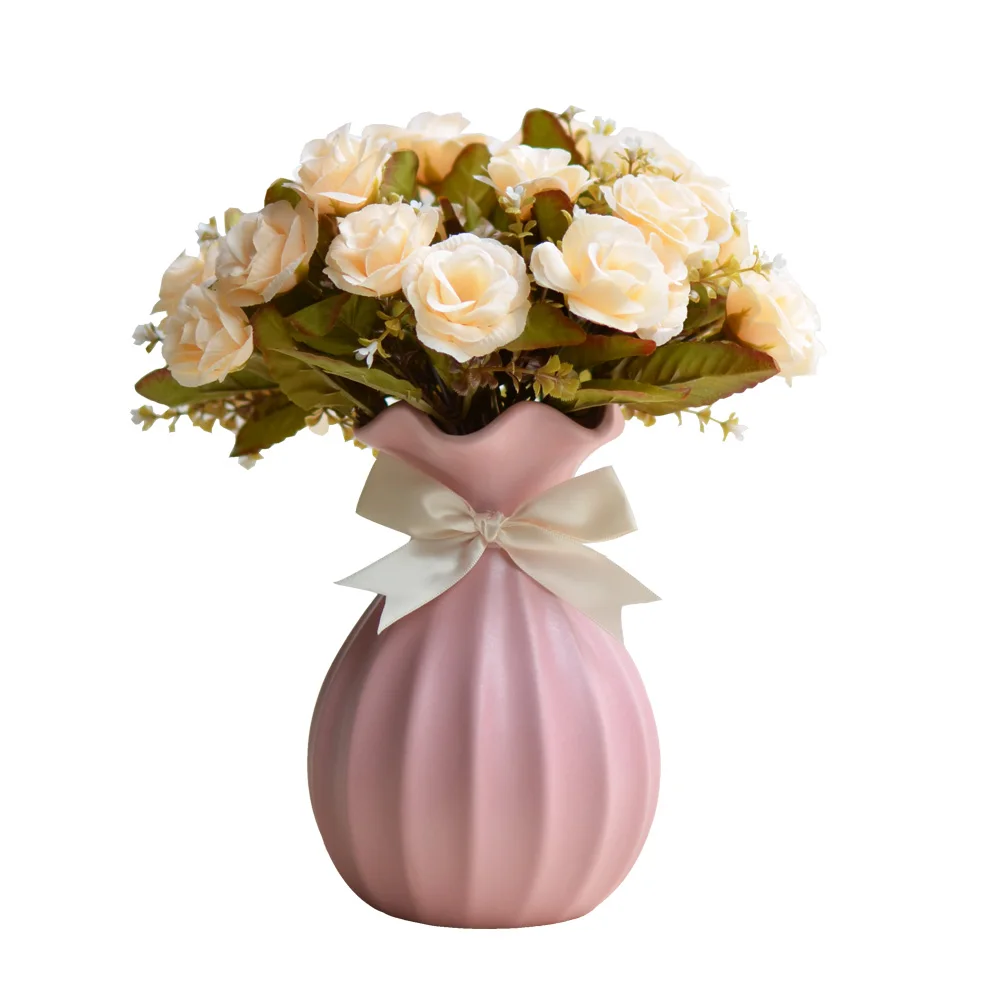 Image fashion Home Furnishing, small handmade ceramic vases, flower, desk accessories, crafts, flower pot, flowerpot