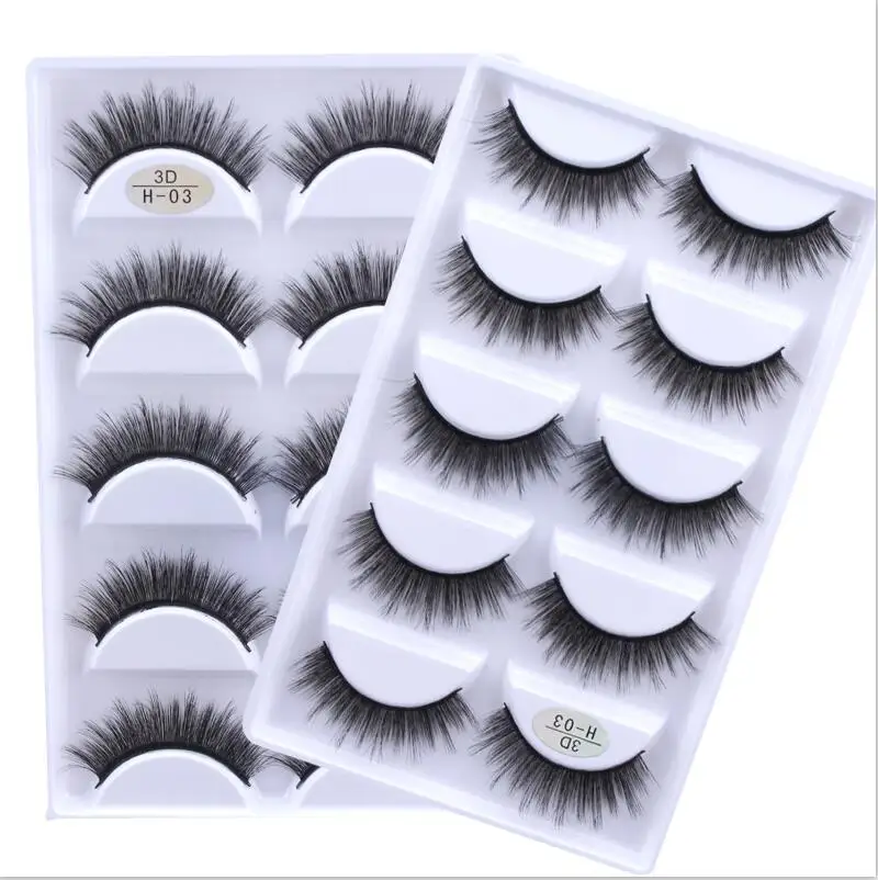 Yokp New Lashes 5  3D ũ  Ʈ  ¥ Ӵ ũ    Ӵ Ȯ Cilios