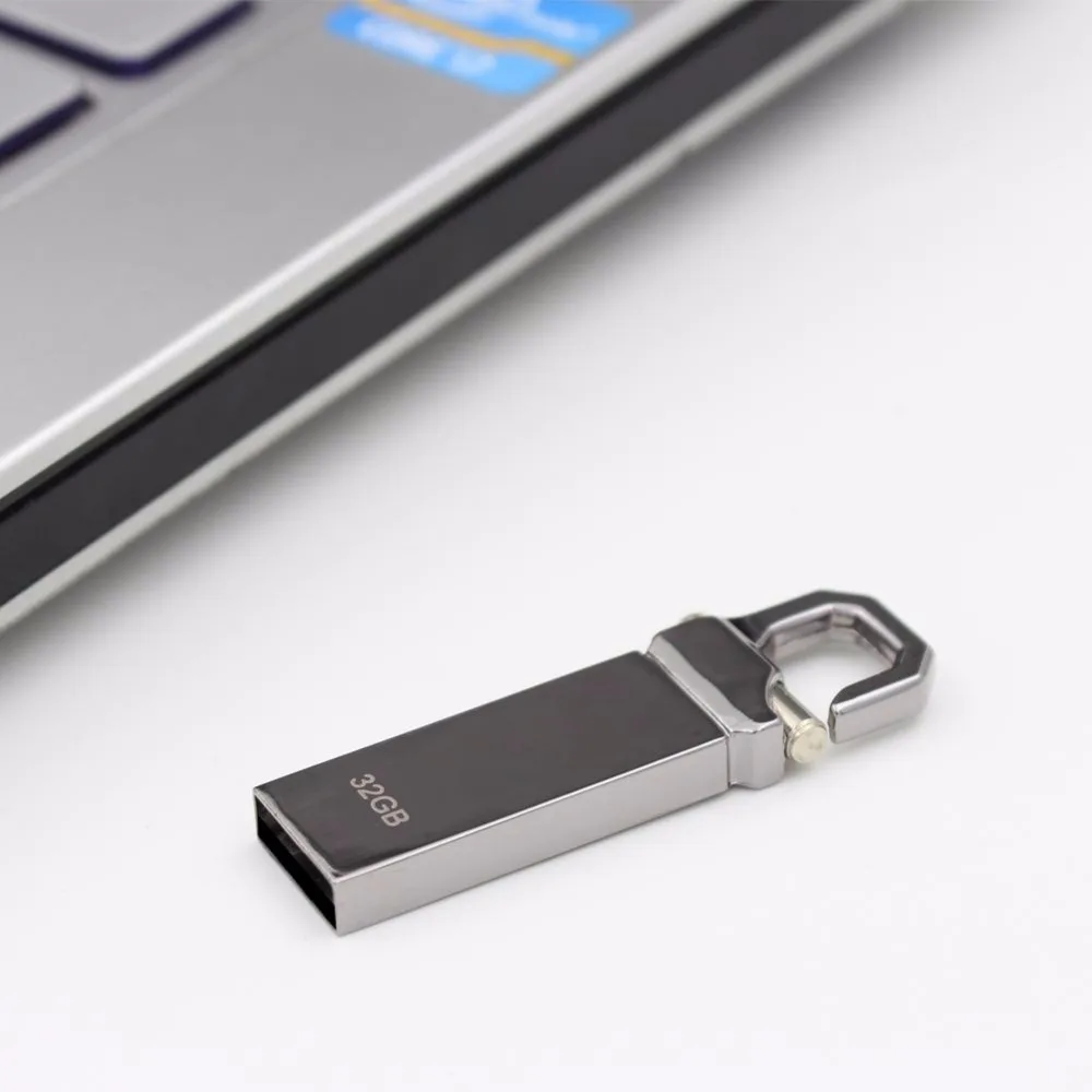 USB флеш-накопитель 64 ГБ металлическая Флэшка высокоскоростная USB флешка 32 ГБ флеш-накопитель реальная емкость 16 Гб USB Flash