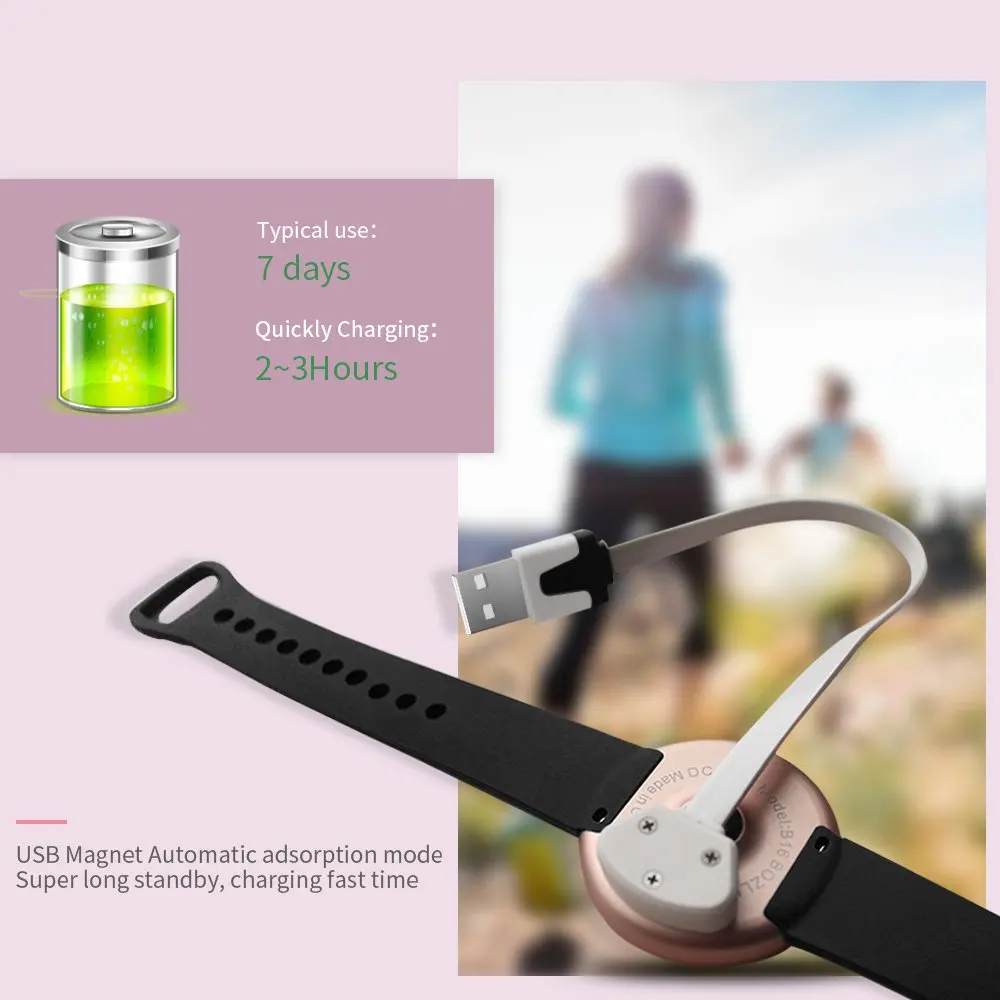 SKMEI Women Fashion Smart Watch for IOS Android with Fitness Sleep Monitoring IP67 Waterproof Remote Camera Relogio Feminino B16
