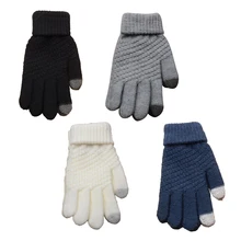 Горячие твердые волшебные перчатки для женщин и девочек стрейч трикотажные перчатки варежки Горячие Зимние теплые аксессуары шерсть Guantes