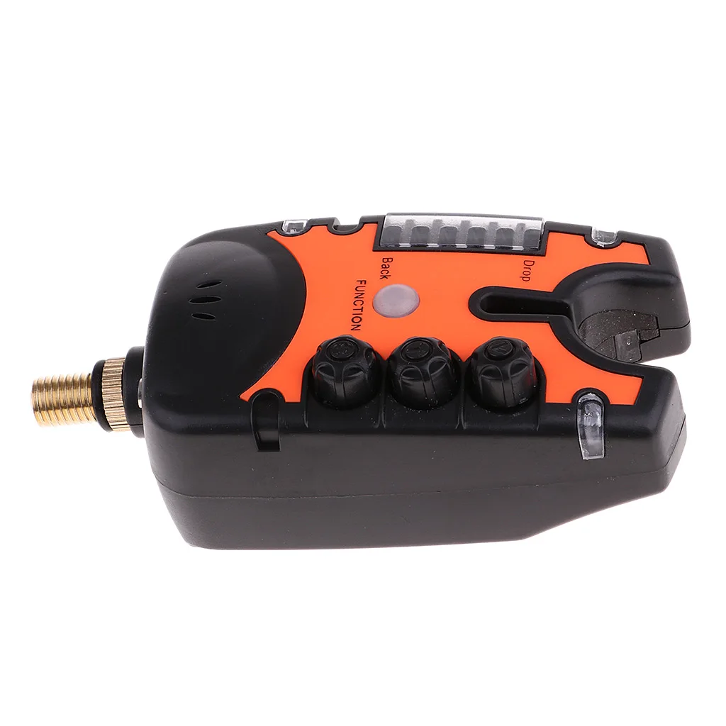Newest Fishing Bite Alarm LEDs Carp Fishing Fish Indicator Water Resistant Adjustable Tone Volume Sound Alert for Fishing Rod