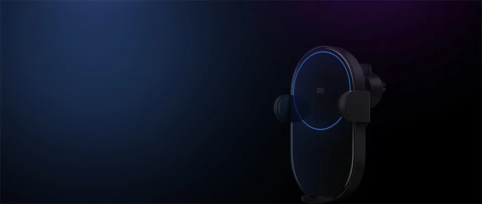 6.Original Xiaomi Wireless Car Charger 20W Max Electric Auto Pinch 2.5D Glass Ring Lit Newest Charging for Xiaomi Mi Smartphone