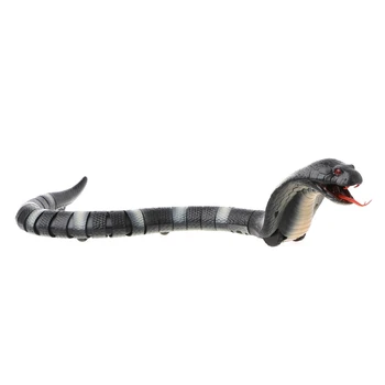

Remote Control Snake Toy Cobra With Retractable Tongue Swinging Tail Doll