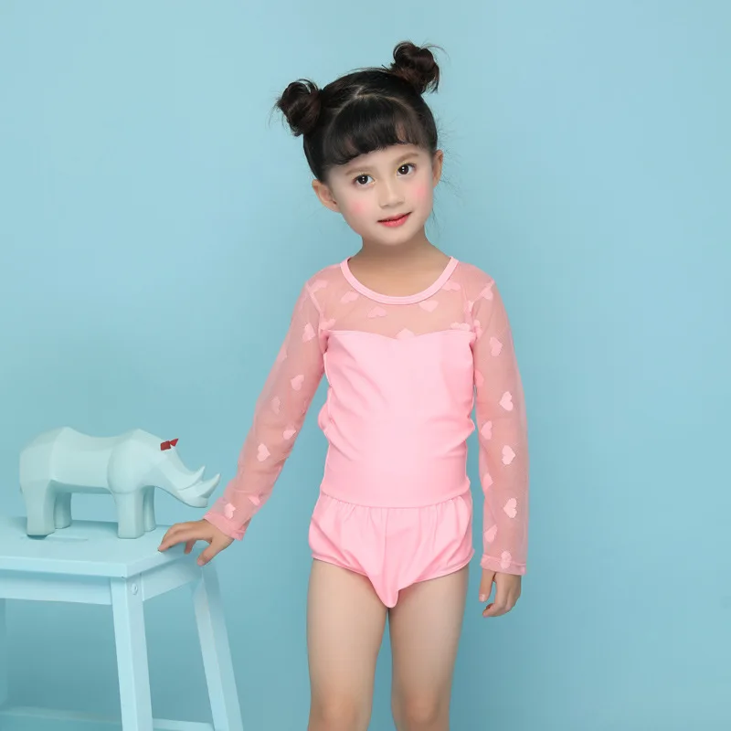 Buy Children Girls Sport Long Sleeve Pant Swimsuit One