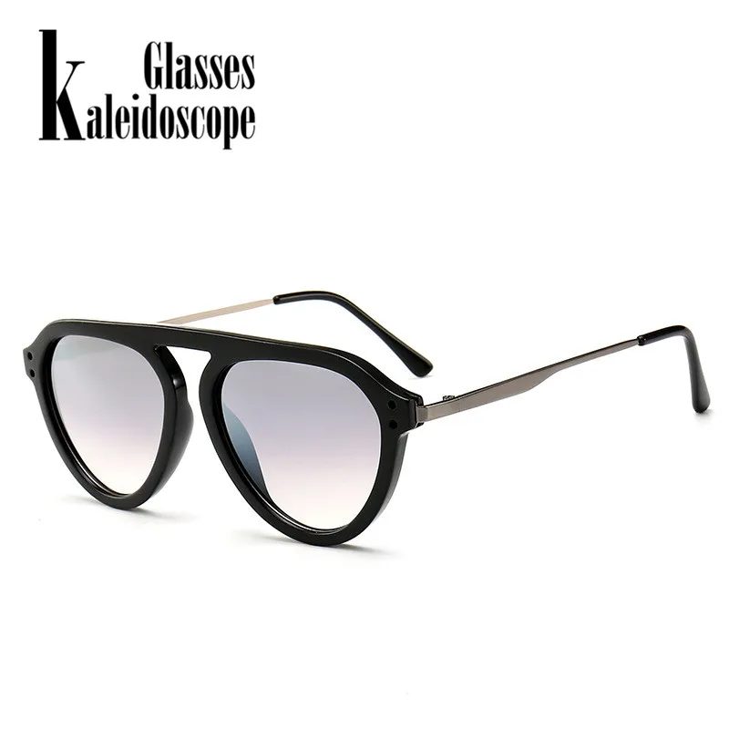

Vintage Brand Oval Sunglasses Women Men Metal Gradient Sun Glasses Shades UV400 Male Night Vision Goggles