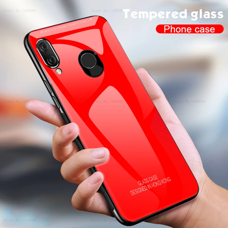 

Luxury Back Glass Cover Case For Honor 10 8 9 8X Tempered Glass Cases For Huawei P20 Pro P10 Mate 20 10 Lite X Nova 4 3 3i Case