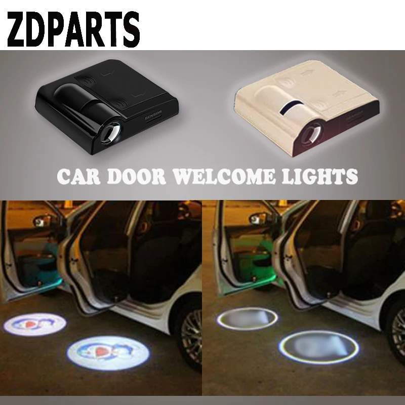 ZDPARTS 2 шт. дверь логотипа автомобиля приветственные огни для Honda civic hyundai i30 Jeep renegade Subaru Seat leon Nissan qashqai Alfa romeo