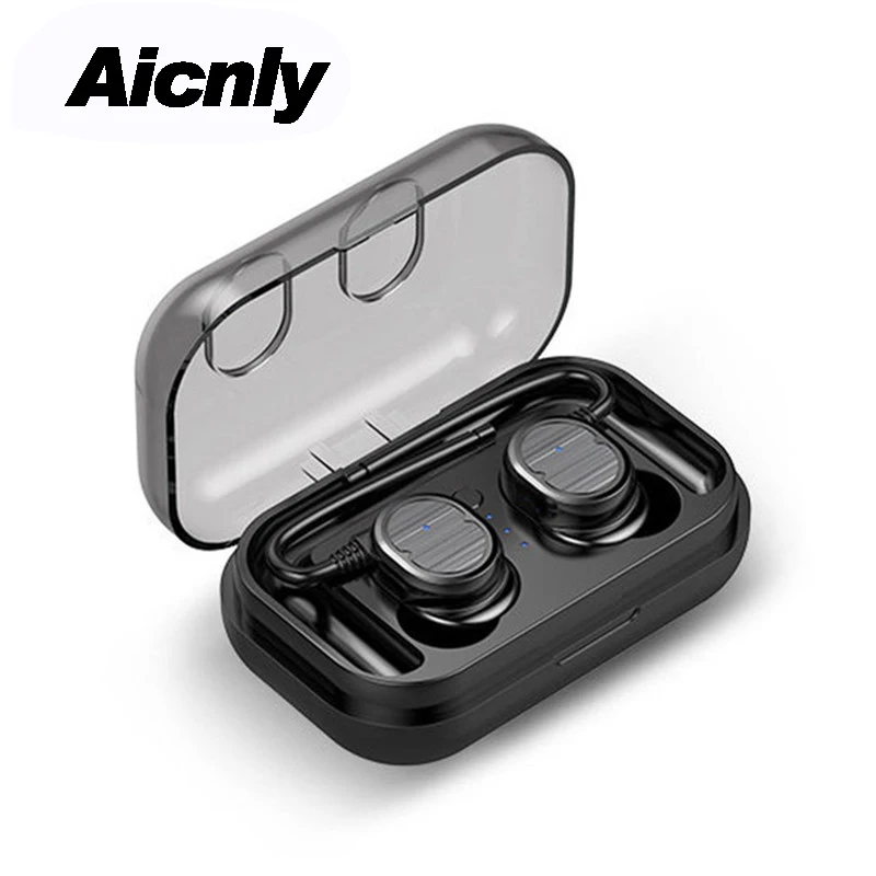 

Bluetooth 5.0 Mini Earphones With Charging Box Touch Control Hifi Music Headset Ipx5 Waterproof Sport Earbuds For Xiomi Android