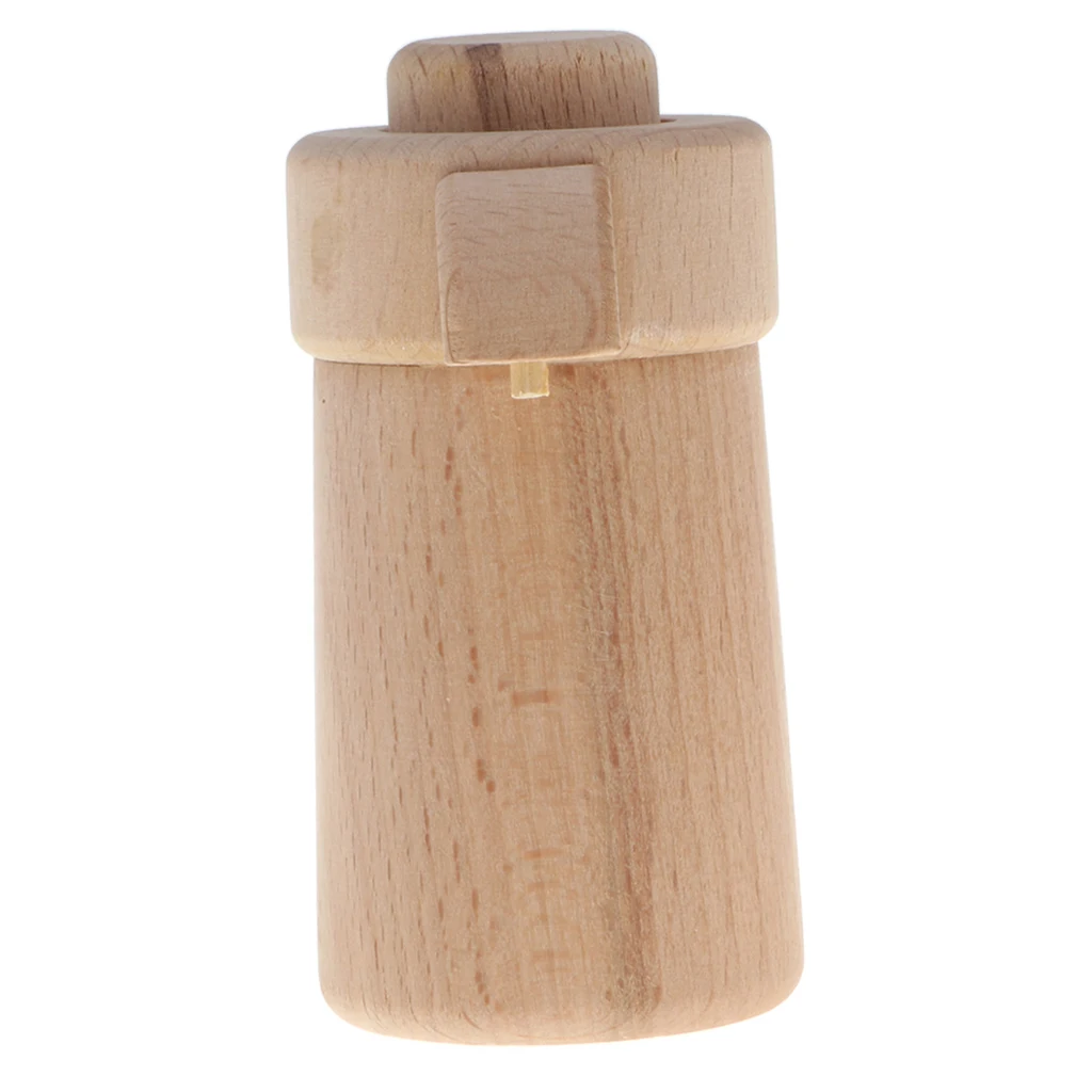 Wooden Educational Pretend Play Toy - Natural Wooden Kettle for Girls Role Play Game