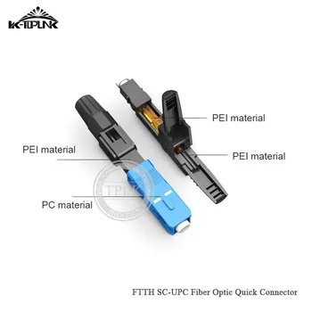 

200PCS Embedded FTTH SC UPC Fiber Optic Fast Connector single-mode SC UPC quick connector free shipping price