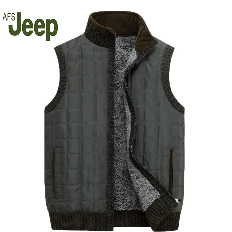 2016 AFS JEEP new men's down jacket vest autumn and winter plus thick