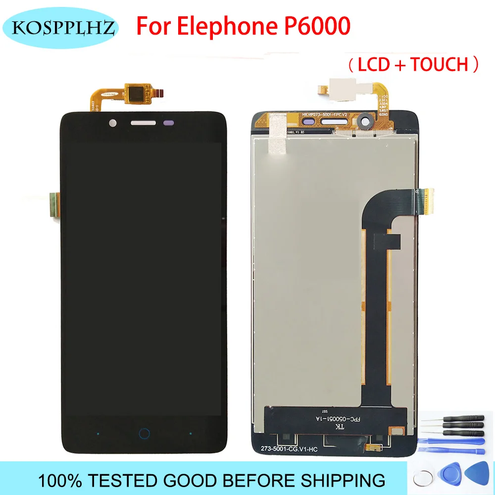 

LCD Display Touch Screen For Elephone P6000 pro Phone Mobile Assembly With Digitizer Parts Lcds Touch +Tools Replacement P 6000