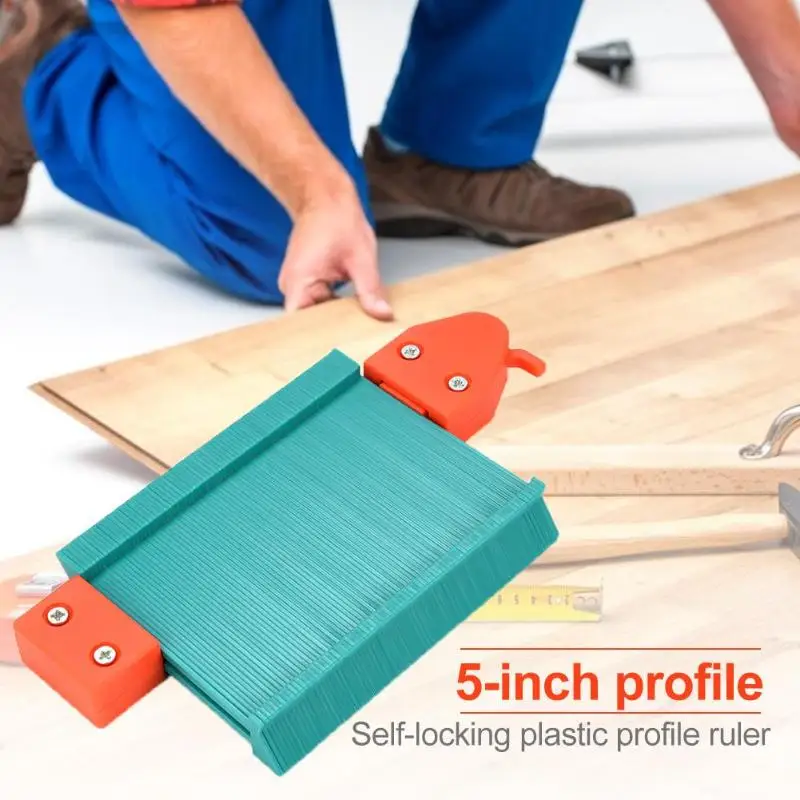 

Plastic Contour Gauge Duplicator Corner Irregular Shape Copy Ruler Profile Gauge Wood Measure Ruler Profile Wood Marking Tool