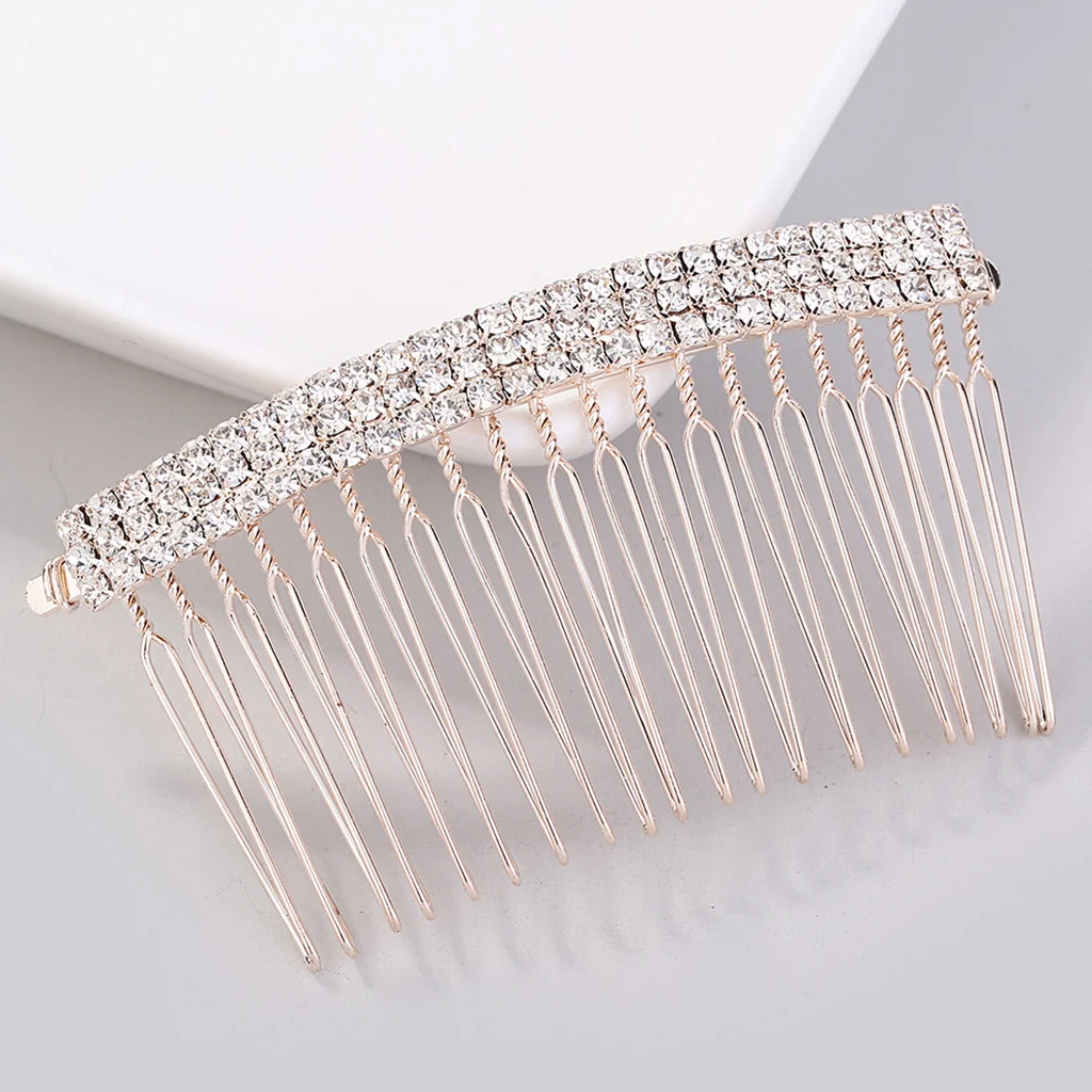 

Bride Hair Comb Wedding Rhinestone Handmade Luxury Bridal Accessories Headwear