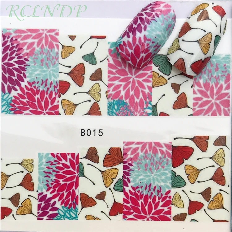 

Nail sticker art decoration slider flower Petal leaf Water Transfer nails decals manicure lacquer accessoires polish foil