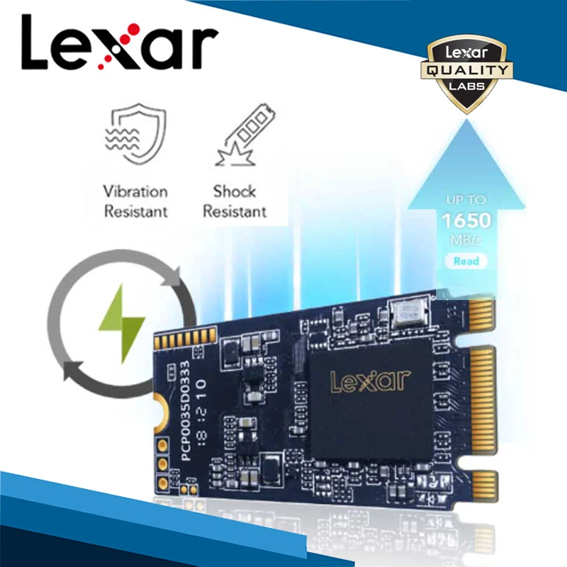 Lexar Встроенная память твердотельный накопитель NM520 3D NAND M.2 2242 PCIe NVMe SATA SSD тире Gen3x2 смарт стойки 512 256 128 G SSD