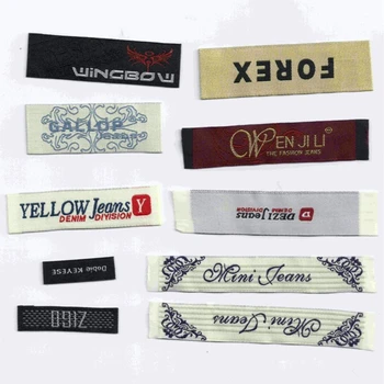 

Diy print satin custom garment labels tags woven clothing labels customized logo size designs