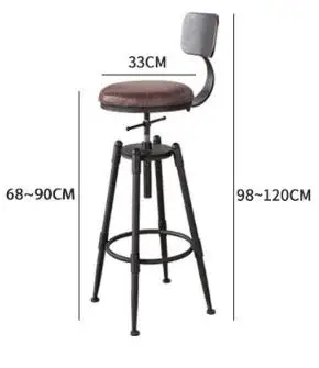 High Bar stool Backrest High chair Beauty chair European front Rotating lift bar Barber stool Round stool High Bar stool Backrest High chair Beauty chair European front Rotating lift bar Barber stool Round stool