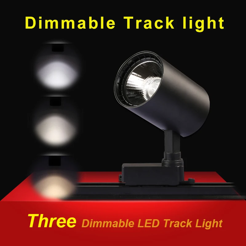 

Led Track Light COB 30W Light Fixture Tracking Lamp Dimmable 220V 30W Rail Lighting Spotlight For Clothing Shop Exhibition Lamps