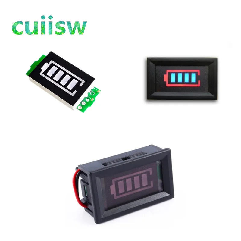 

1S Single 3.7V Lithium Battery Capacity Indicator Module 4.2V Blue Display Electric Vehicle Battery Power Tester Li-po Li-ion